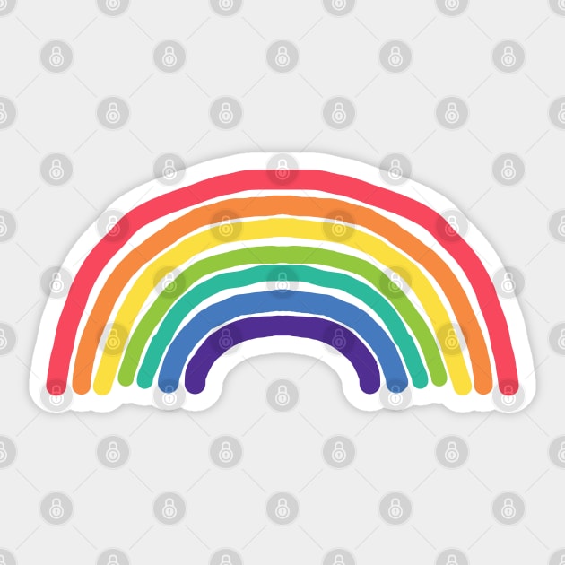 Small Rainbows are Cool Too Sticker by ellenhenryart